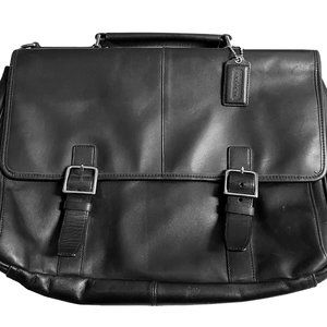 Vintage COACH Lexington Leather Flap Business Briefcase Creed F70666 EUC…